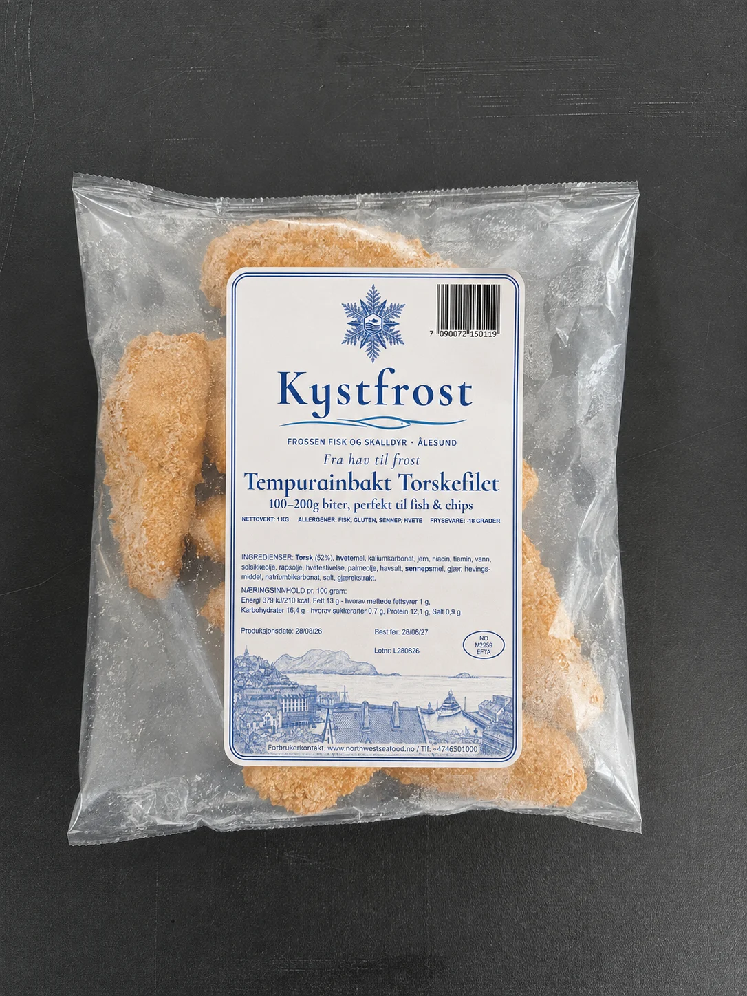 Tempurabakt Torskefilet 110–200 g